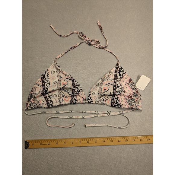 Victoria's Secret Bikini Top Women's XL Boho Print String Y2K‎ EUC - Picture 5 of 8